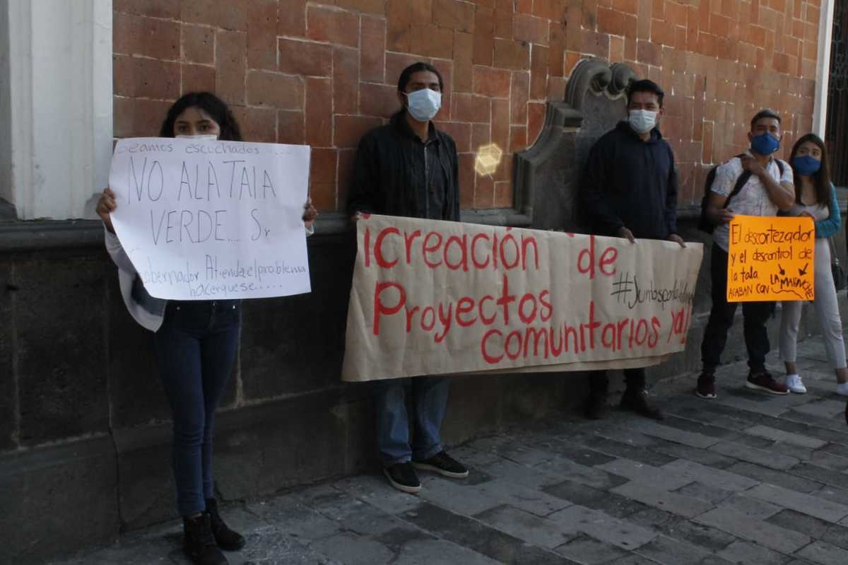 Colectivos ambientalistas exigieron ser convocados al Consejo Estatal Forestal. (Adolfo Tenehua)