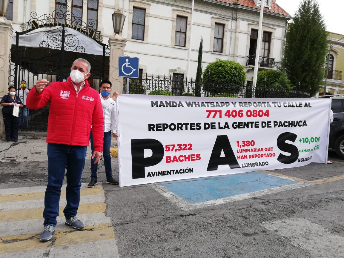 Sergio Baños Rubio, candidato a presidente municipal de Pachuca por el PRI. (Alejandro Reyes)