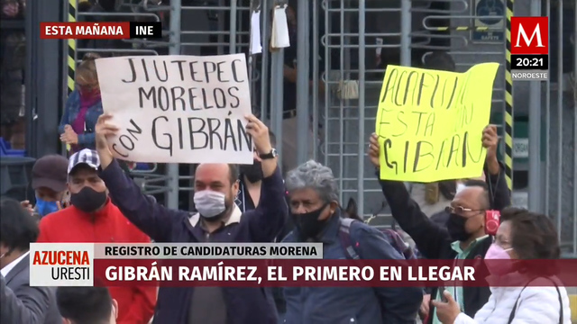 Aspirantes a dirigir Morena acuden al INE para registrarse