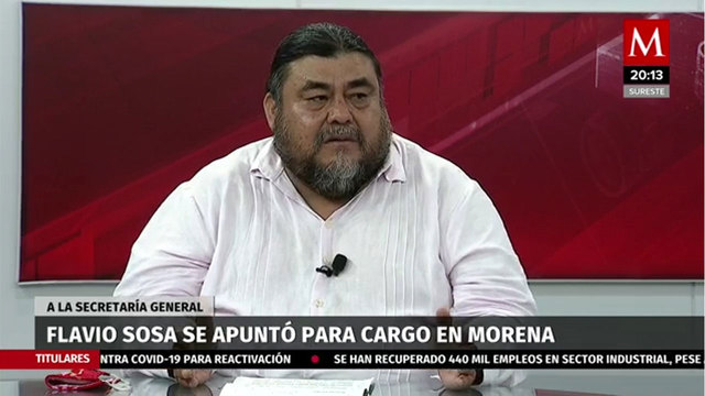 Morena debe ser un partido de izquierda y no aparato electoral: Flavio Sosa