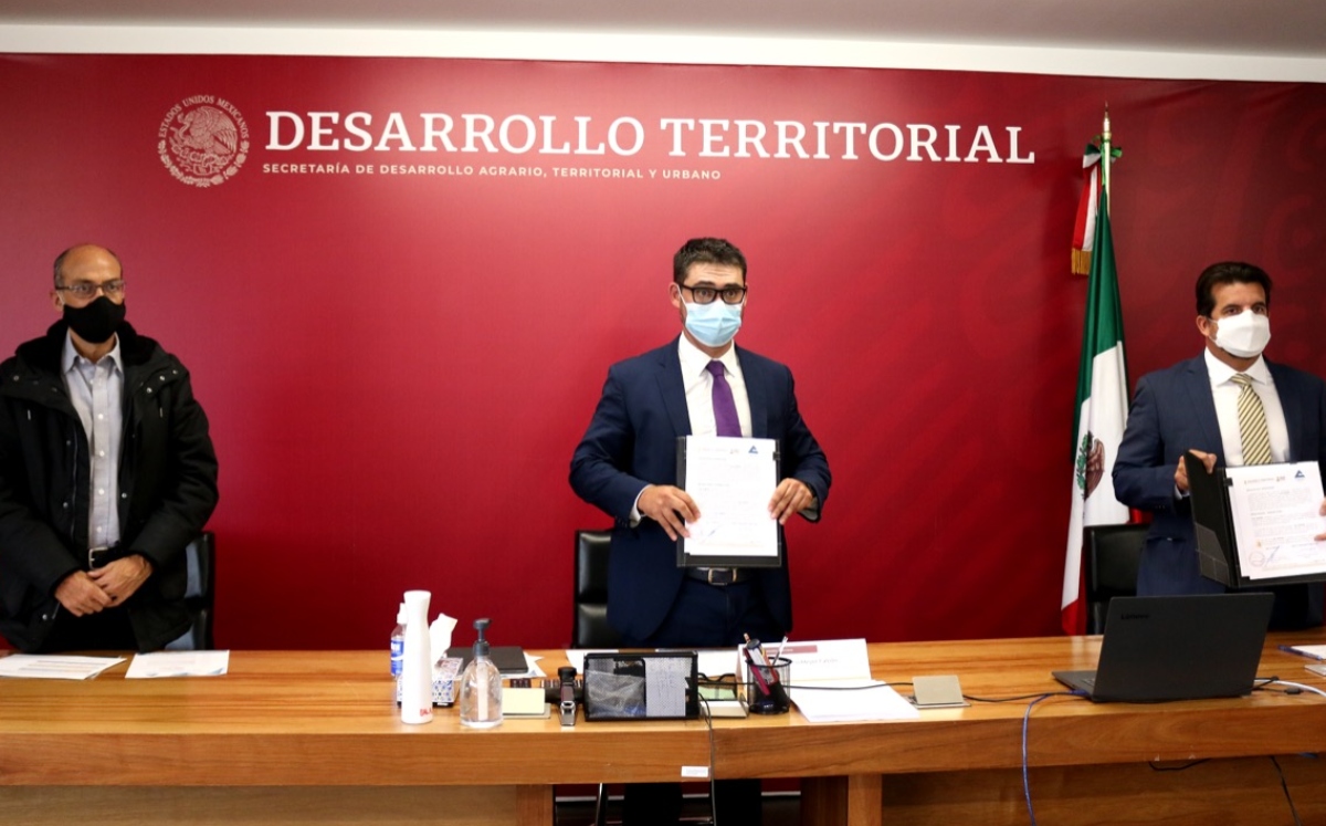 Concanaco y Sedatu firman convenio de colaboración. (Cortesía)
