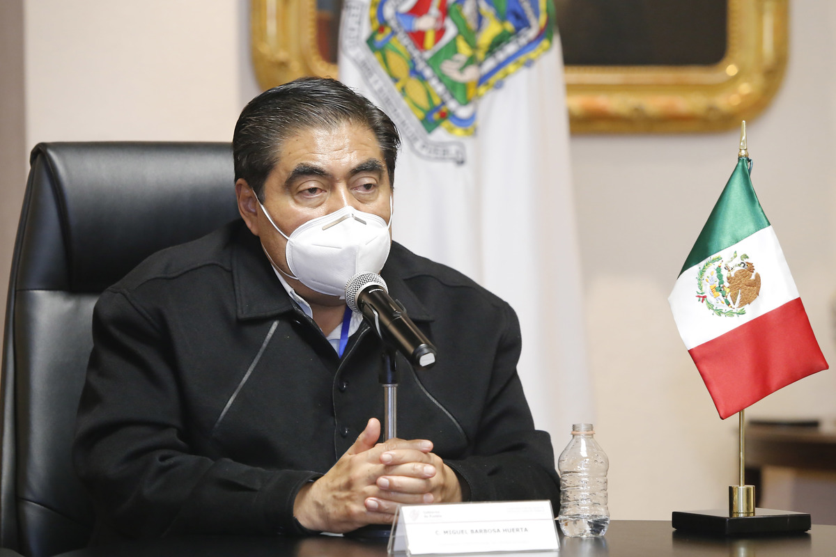 Gobernador de Puebla, Miguel Barbosa. (Especial)