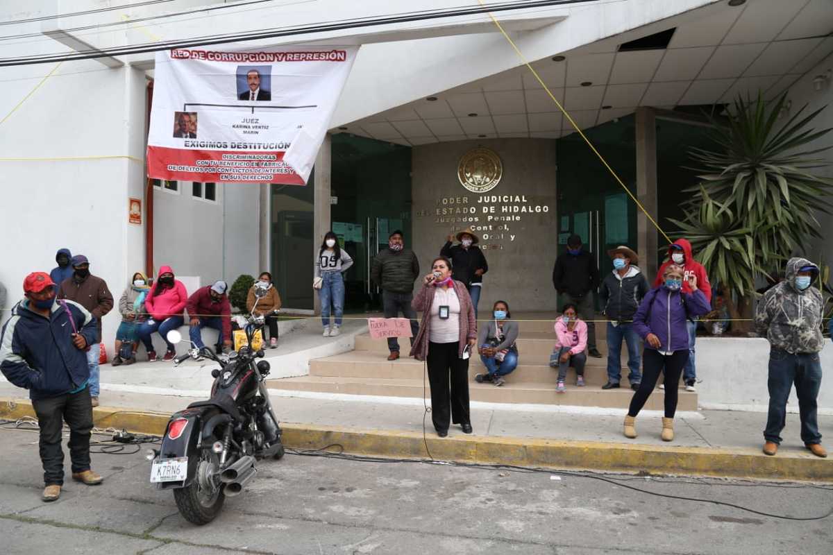 Manifestación en los juzgados del Poder Judicial. (Alejandro Reyes)