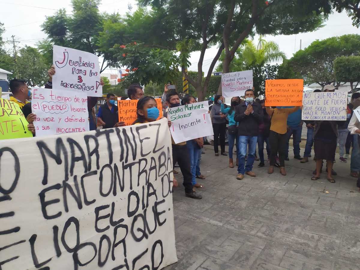 Pobladores de Coyolapa exigen libertad de tres personas de la población. (Apolonia Amayo)