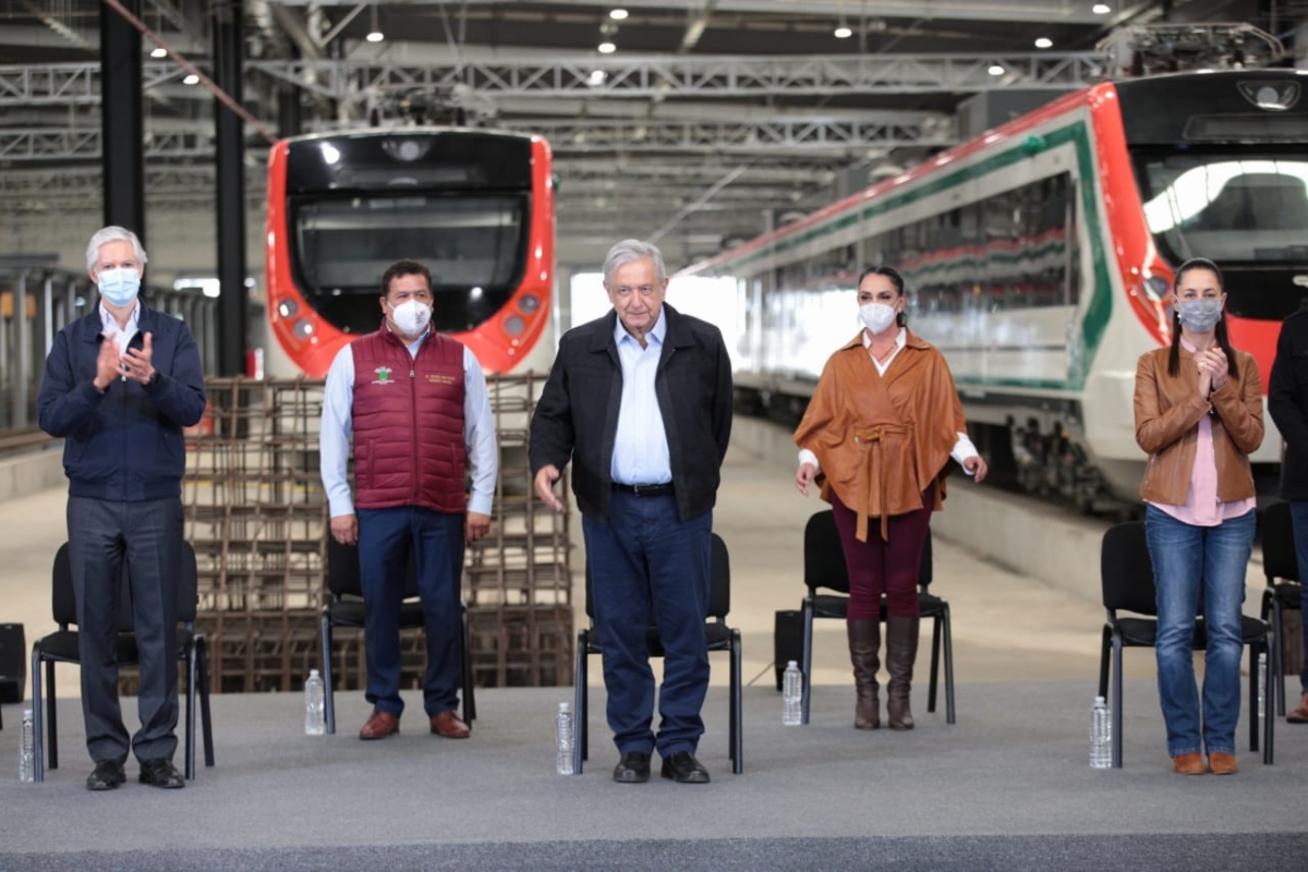 AMLO aseguró que se cuentan con todos los recursos para la conclusión del Tren México-Toluca (Jesús Quintanar)