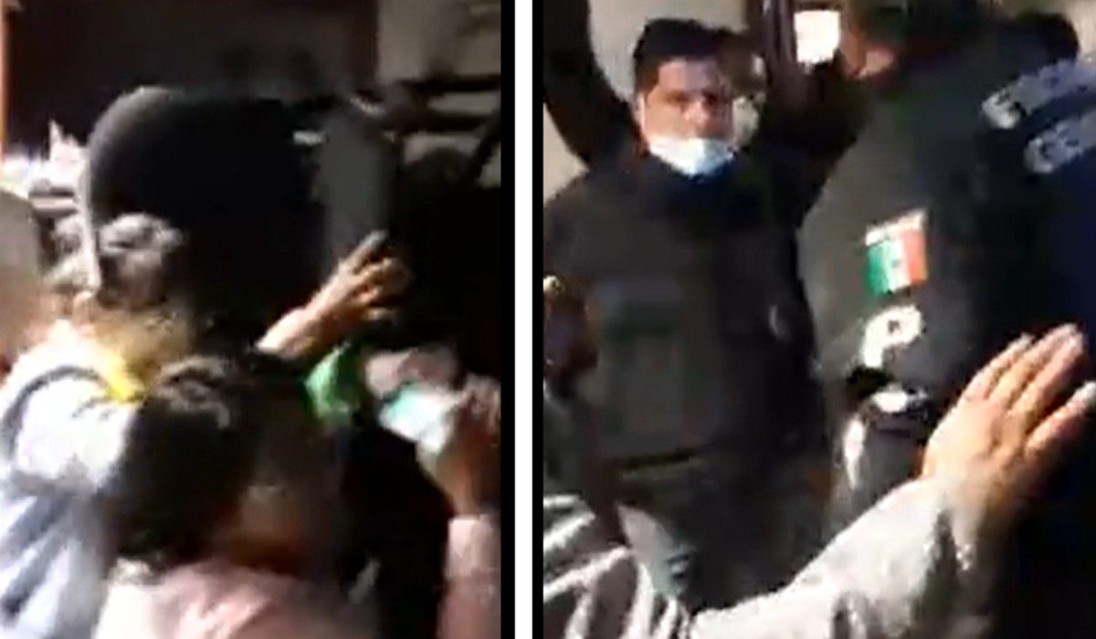 FGJEM desaloja a mujeres de la Visitaduría General de la Comisión de Derechos del Estado de México. (Captura)