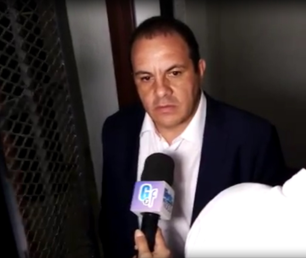 El gobernador de Morelos, Cuauhtémoc Blanco Bravo. (Captura de pantalla)