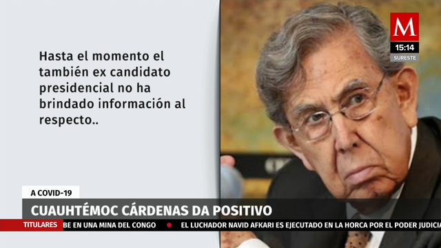 AMLO revela que Cuauhtémoc Cárdenas padece covid-19