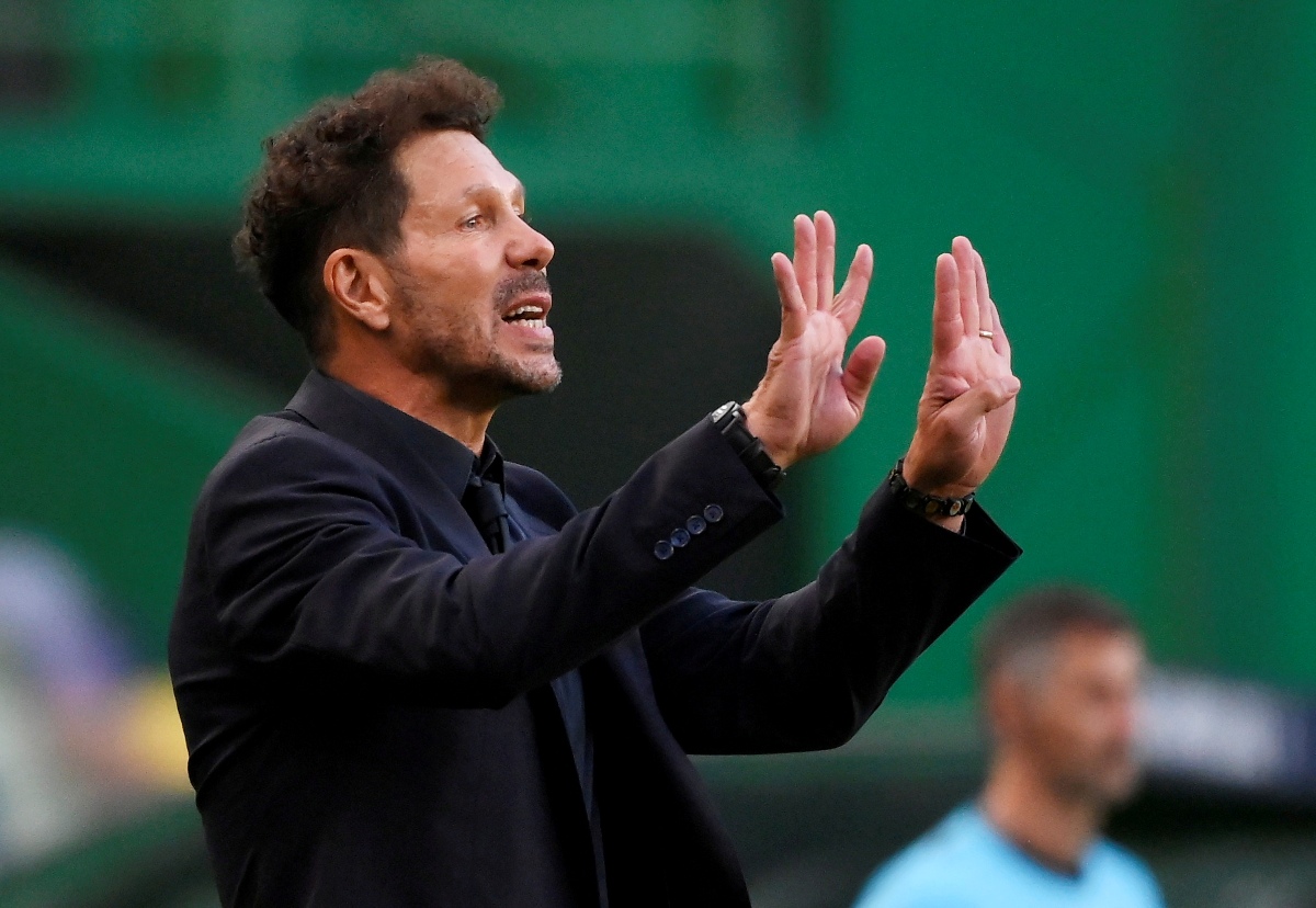 Diego Simeone, técnico del Atlético de Madrid, da positivo a coronavirus (Reuters)