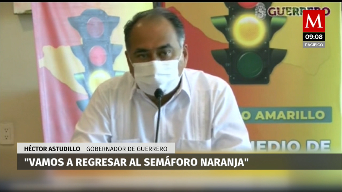 Guerrero retrocede a color naranja en el semáforo epidemiológico