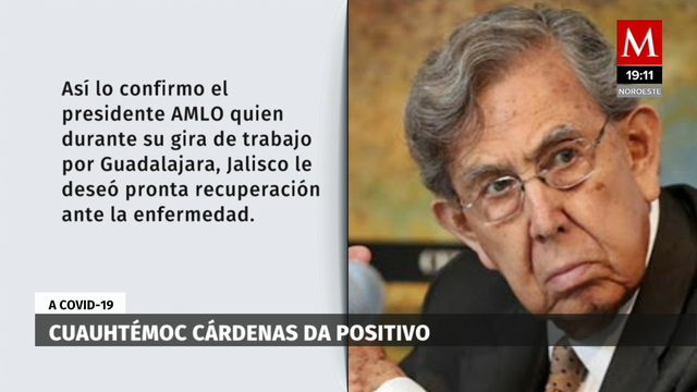 AMLO afirma que Cuauhtémoc Cárdenas tiene covid-19