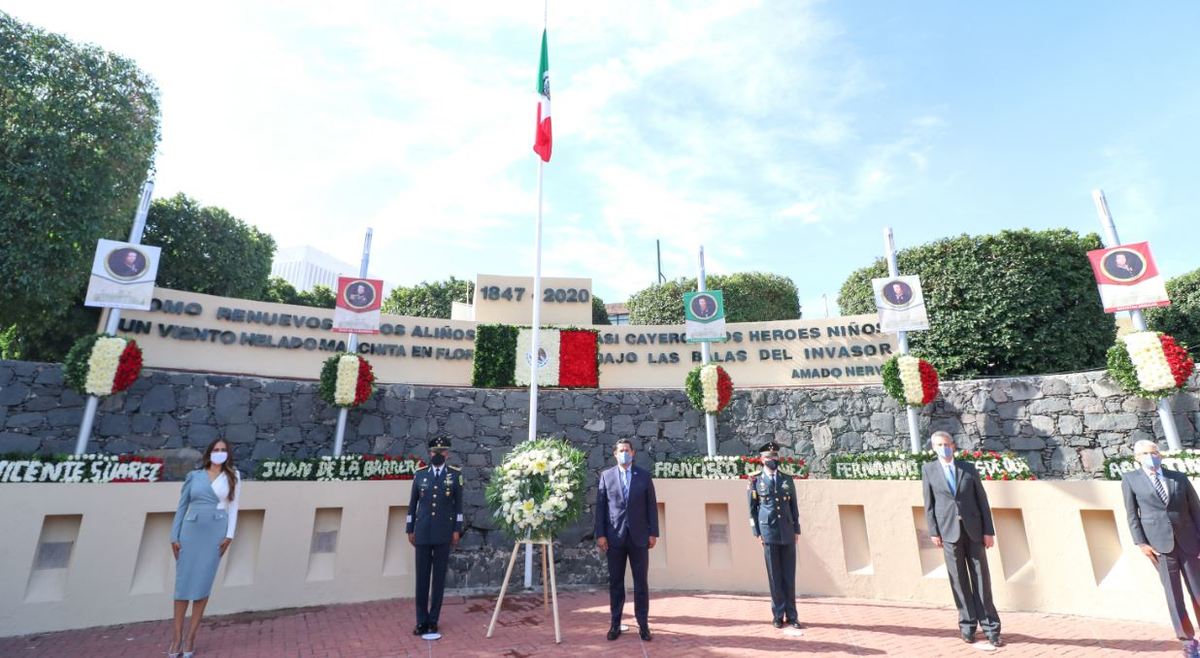 Conmemoración del 173 Aniversario de la Gesta Heroica de los Niños Héroes de Chapultepec.