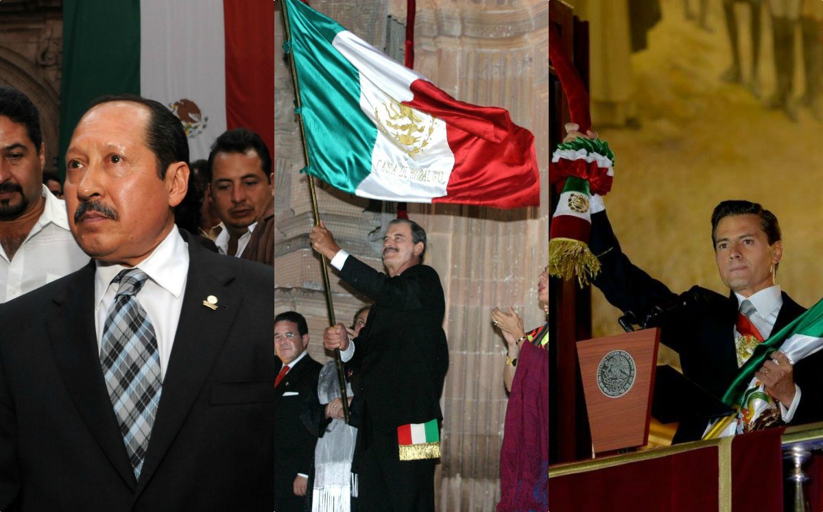 No todos los Gritos de Independencia de los presidentes se dieron en el Zócalo Capitalino, uno de ellos se dio en Guanajuato. (Cuartoscuro y EPN)