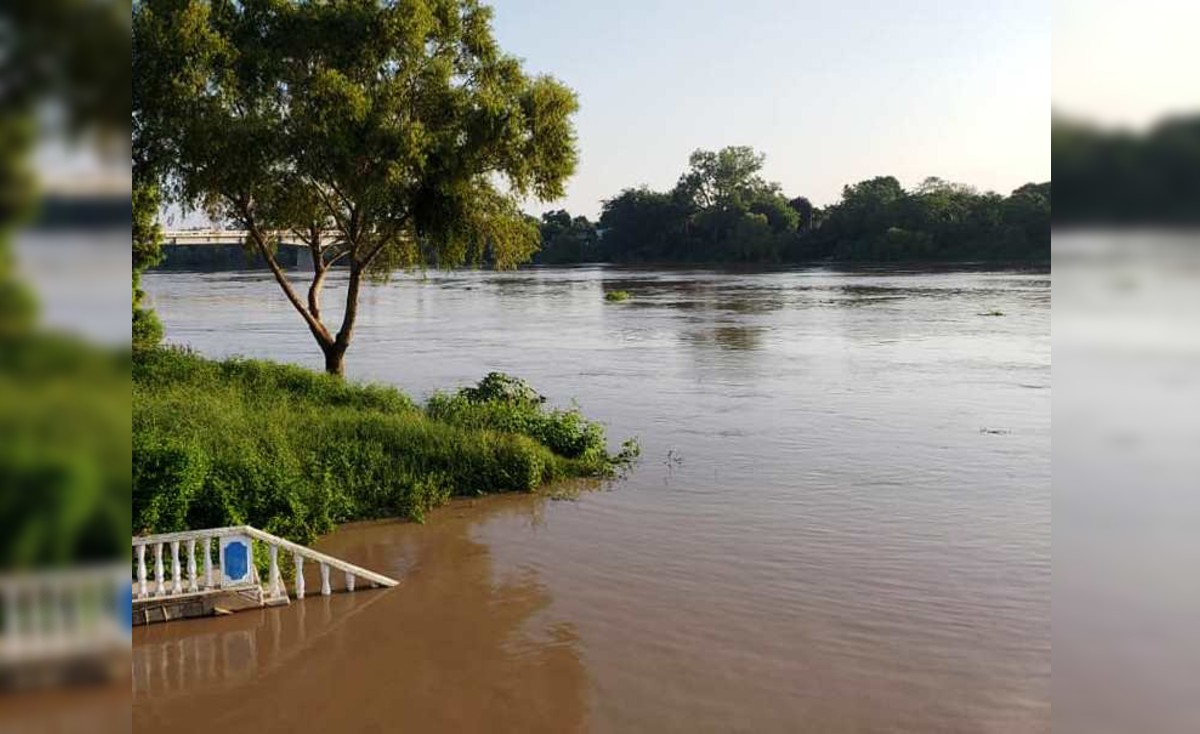 Se incrementa el nivel de río Pánuco (Foto/cortesía)