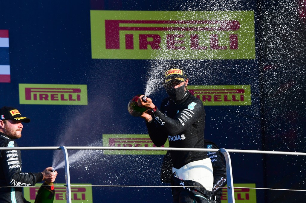 Lewis Hamilton se llevó el GP de Toscana (AFP)