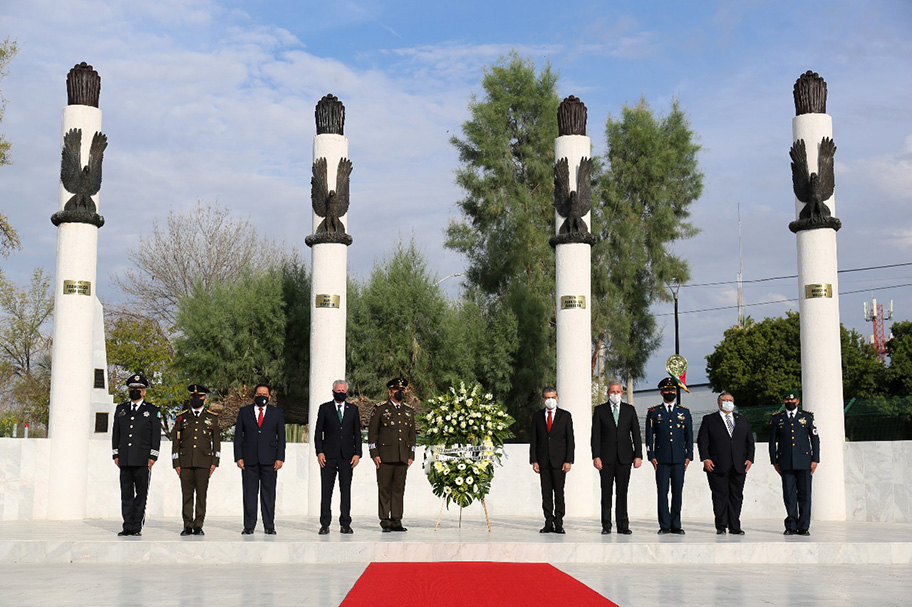 Monumento de los Niños Héroes en Torreón. (Mauricio Román)