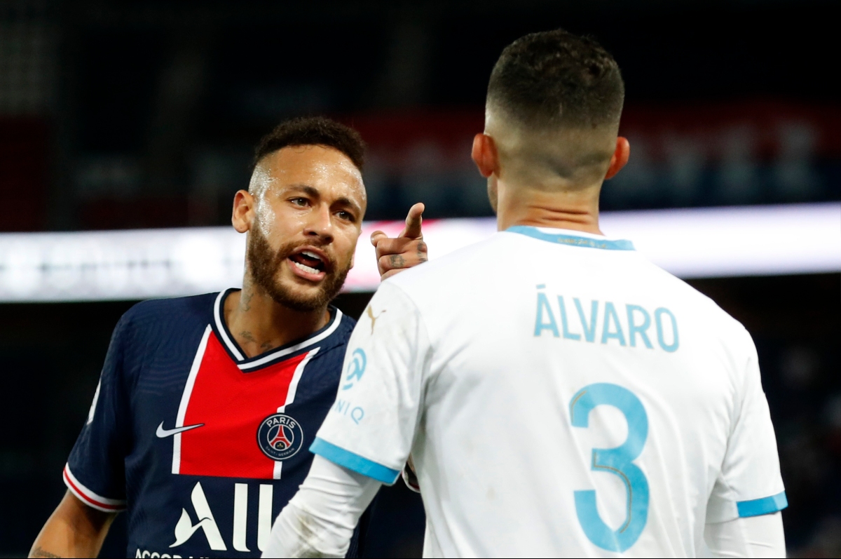 Neymar explota contra el VAR y el jugador del Marsella (Reuters)
