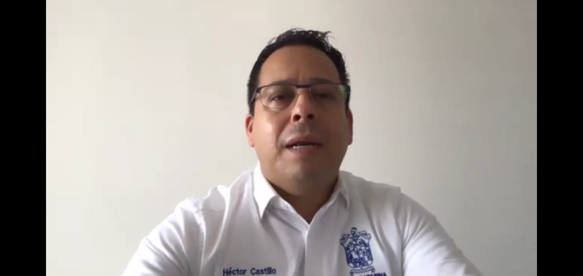 El alcalde Héctor Castillo permanece confinado en su casa tras estar contagiado por covid-19.