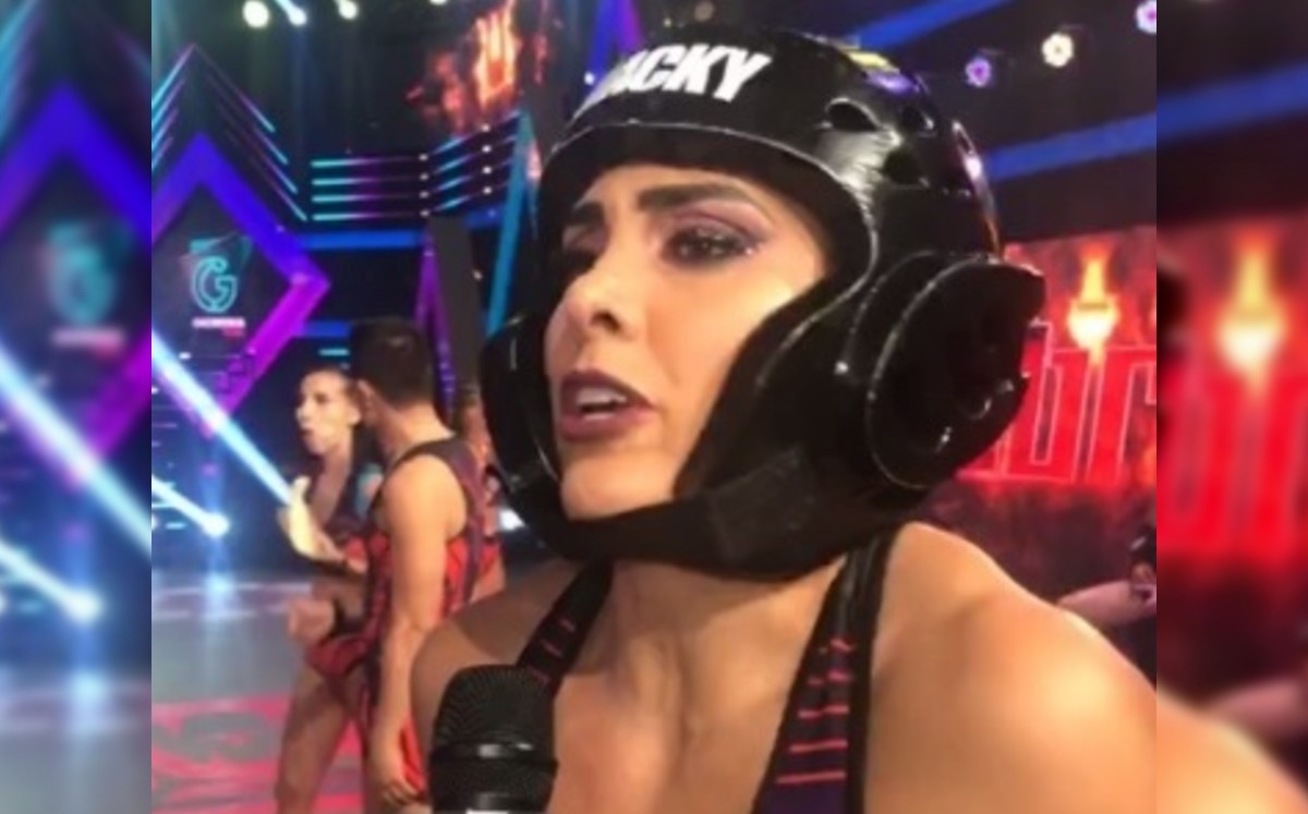 La atleta se enojó tras perder un reto en el programa de este lunes. (Captura)