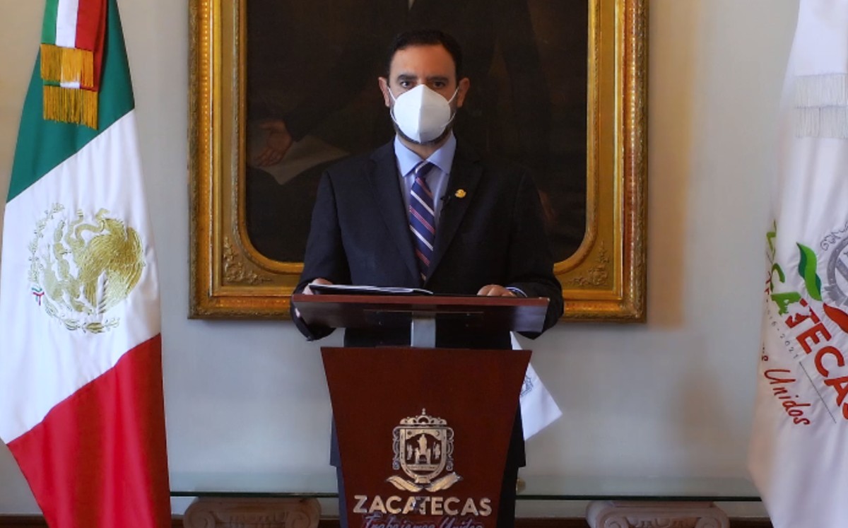 El gobernador de Zacatecas, Alejandro Tello.