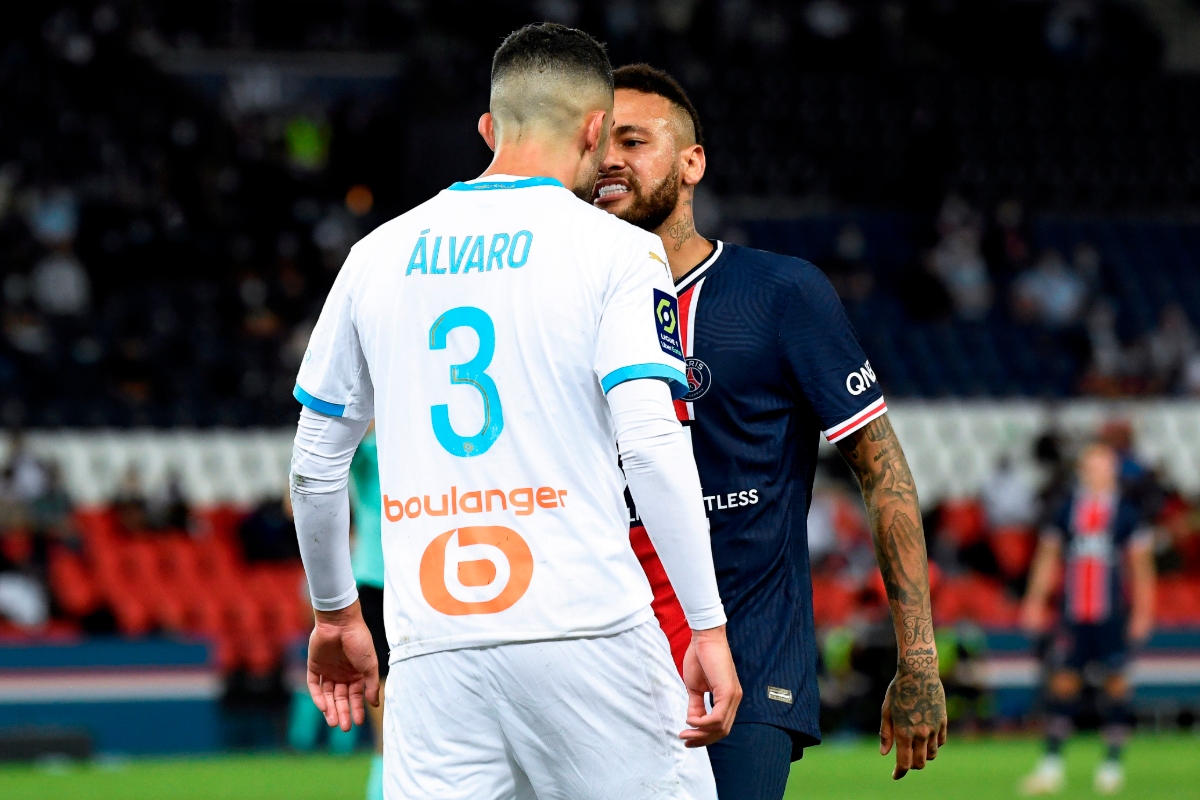 Neymar acusa al defensa del Marsella Álvaro González de racista (AFP)