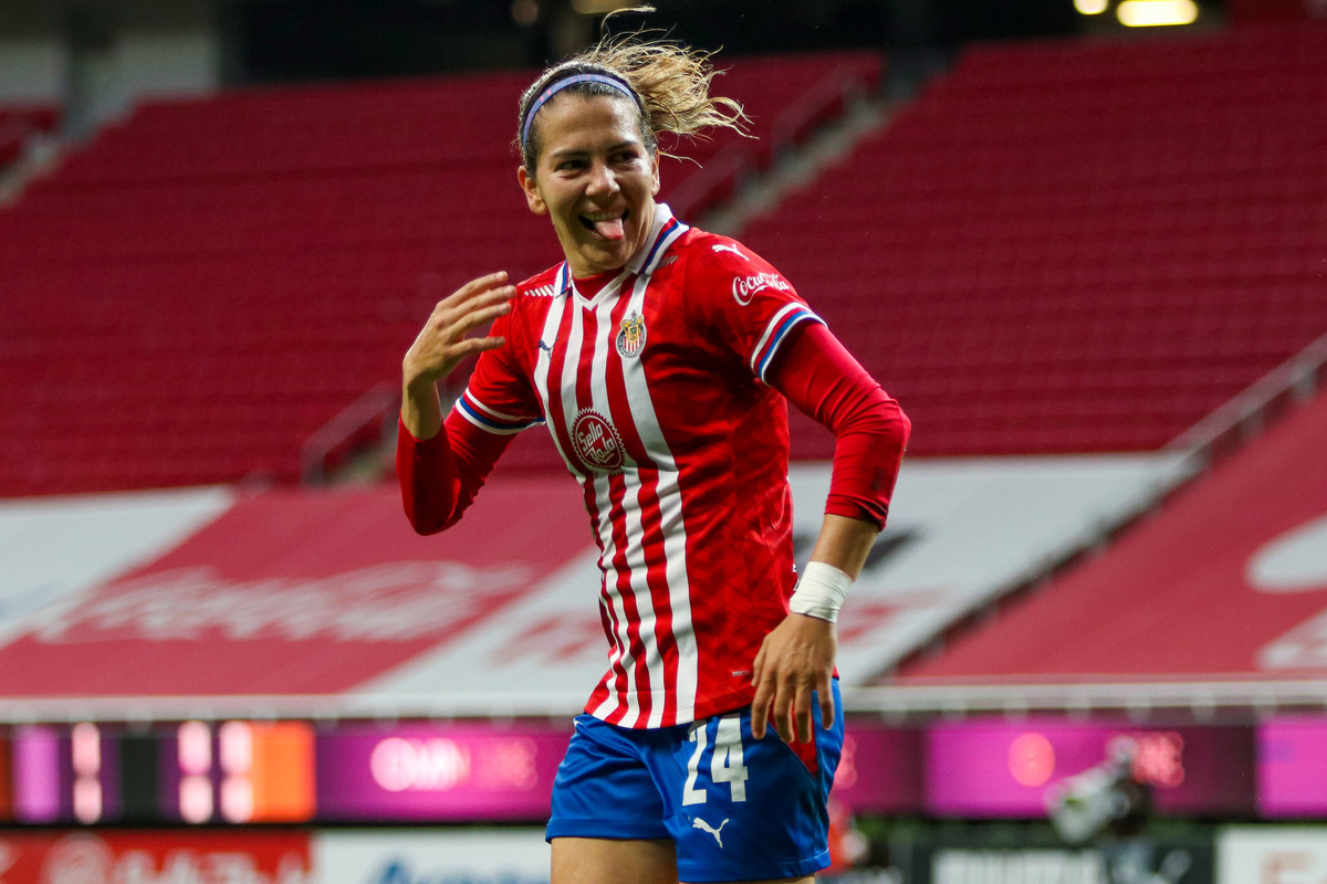 Alicia Cervantes, atacante de Chivas Femenil (Imago7)