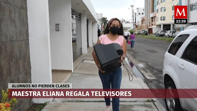 Maestra recolecta televisores para que sus alumnos estudien a distancia