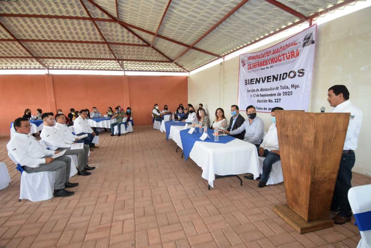 Rafael Tovar Martínez, secretario general de la sección 227 del Sindicato Nacional de Infraestructura. (Francisco Villeda)