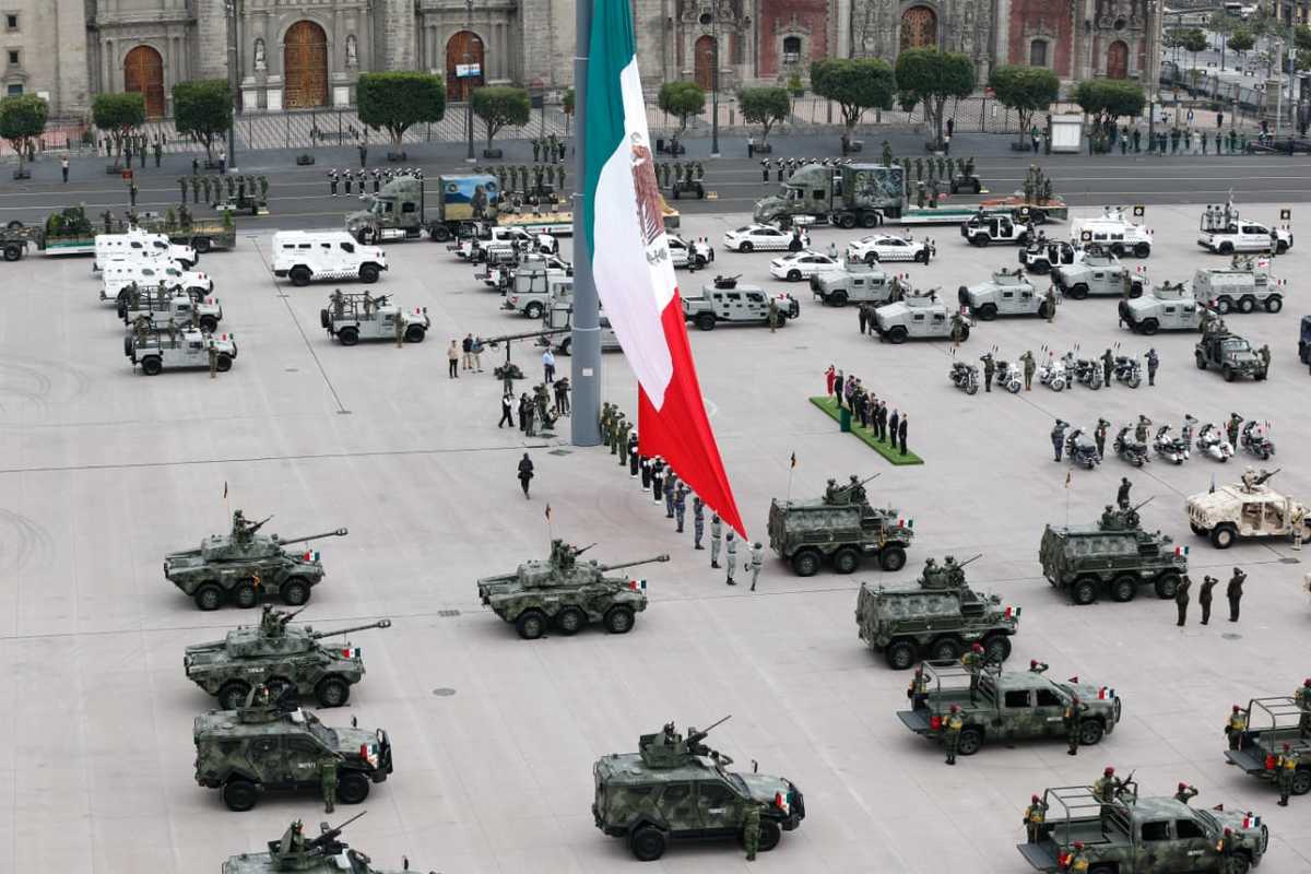 Fue una ceremonia conmemorativa sin muchos contingentes.
