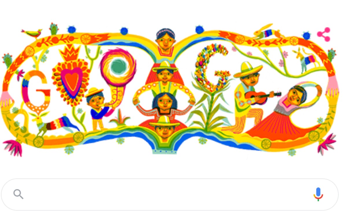 Google celebra el 210 aniversario de la Independencia de México con doodle. (Google)