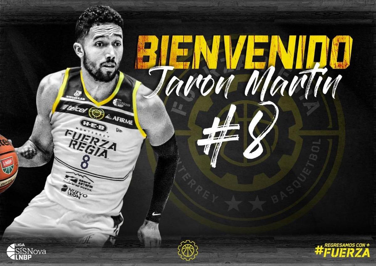 Jaron Martín, nuevo jugador de Fuerza Regia