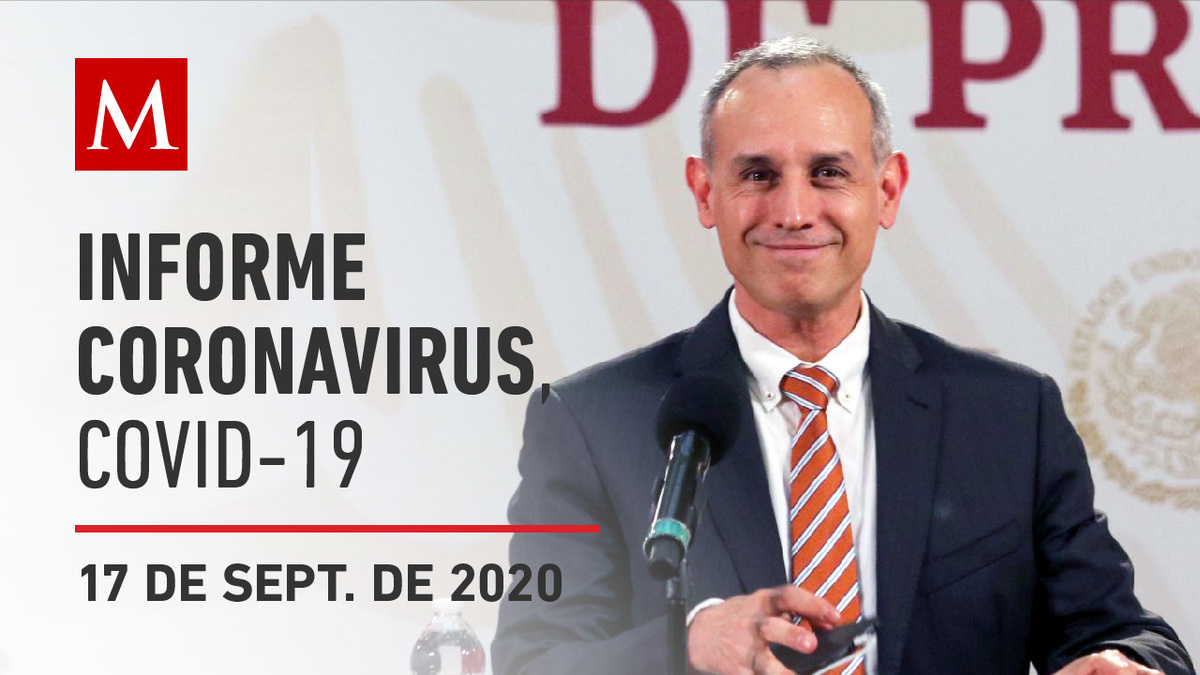 Informe diario por coronavirus en México, 17 de septiembre de 2020