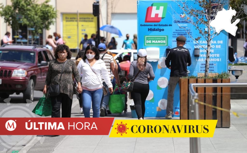 Nueva normalidad en plaza Independencia de Pachuca. (Jorge Sánchez)