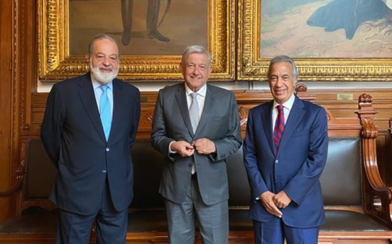 AMLO se reúne con Carlos Slim y Miguel Rincón en Palacio Nacional ...