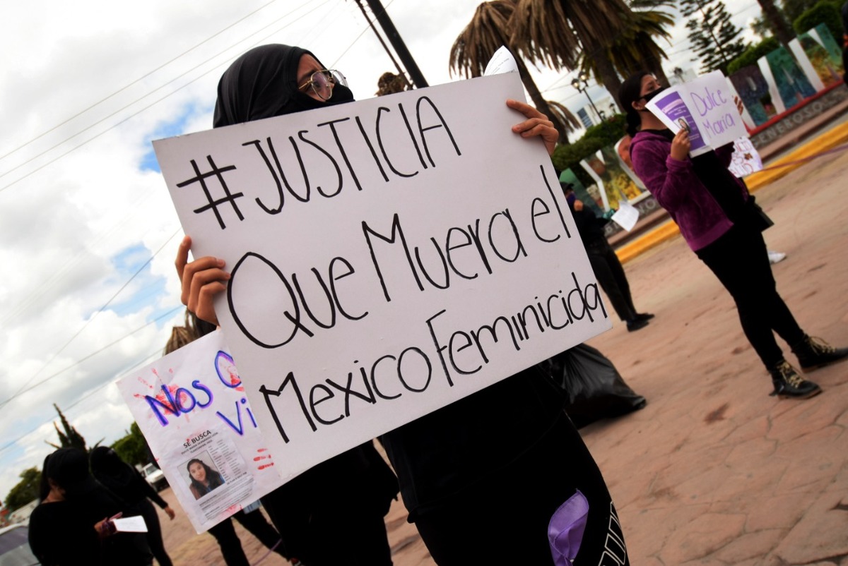 Protesta en Atotonilco de Tula ante la falta de respuesta por las desapariciones y feminicidios en la región. (Francisco Villeda)