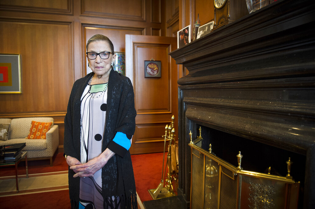 Ruth Bater Ginsburg falleció a sus 87 años debido al cáncer de páncreas que acarreaba. (AP)