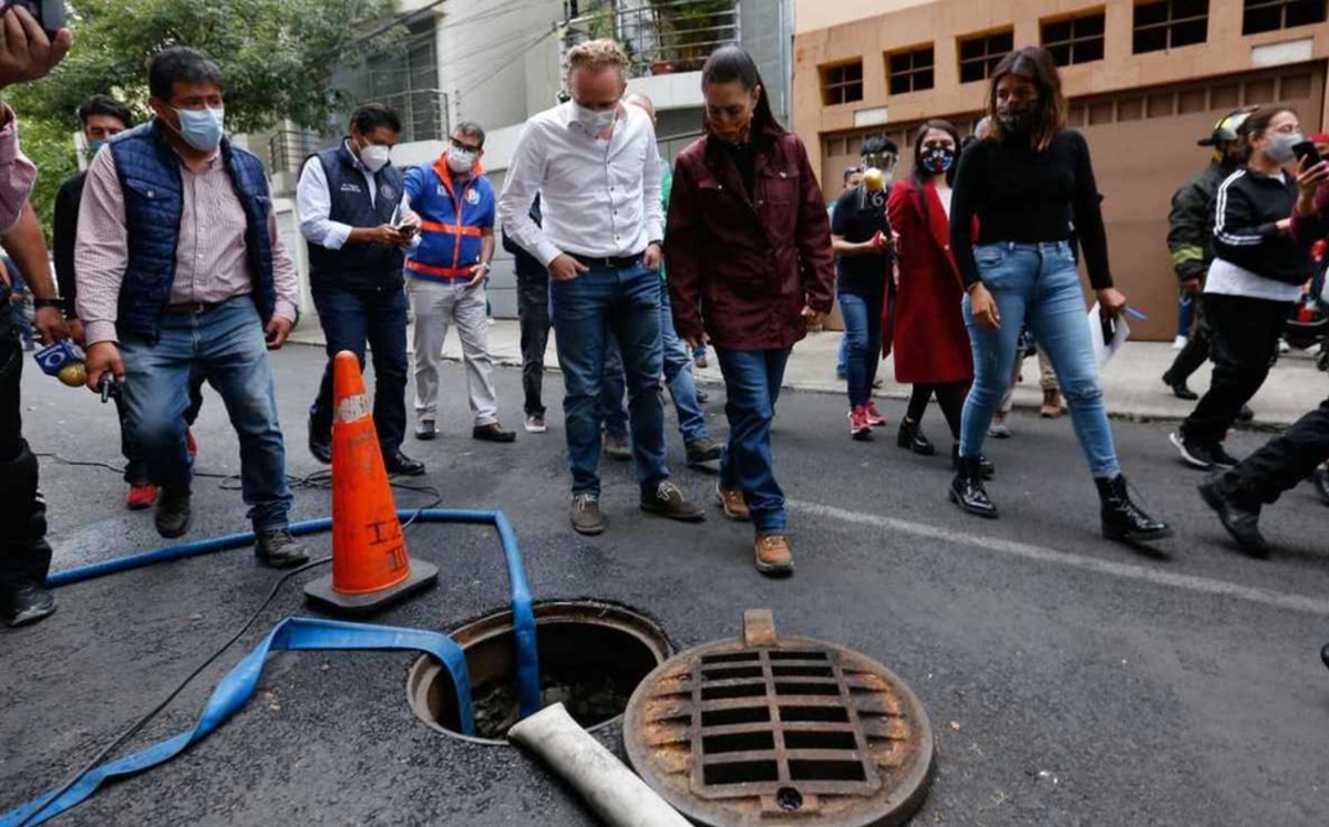 Sheinbaum recorre colonias afectadas por lluvia en Benito Juárez e Iztapalapa