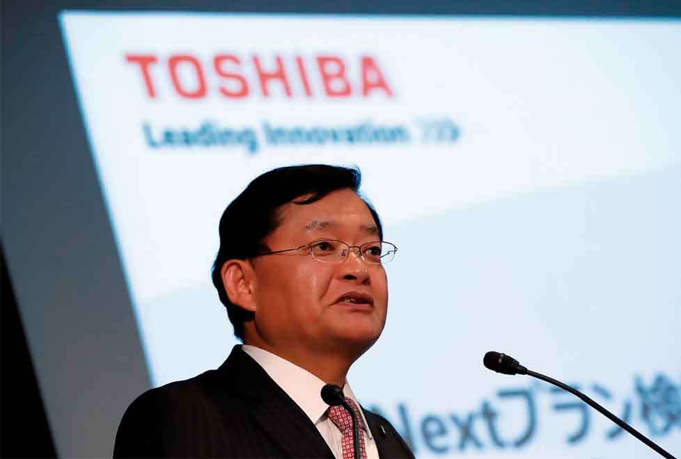 toshiba buscó asegurar a Nobuaki Kurumatani para que sobreviviera a una votación sobre su reelección.