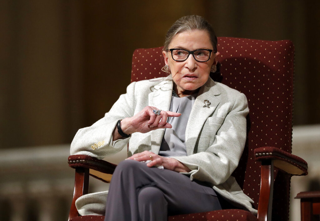 Ruth Bader Ginsburg sabía que podría ser reemplazada por un juez conservador por Donald Trump. (AP)