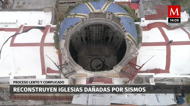 A tres años de sismos de 2017, hay 47% de reconstrucción en iglesias: INAH