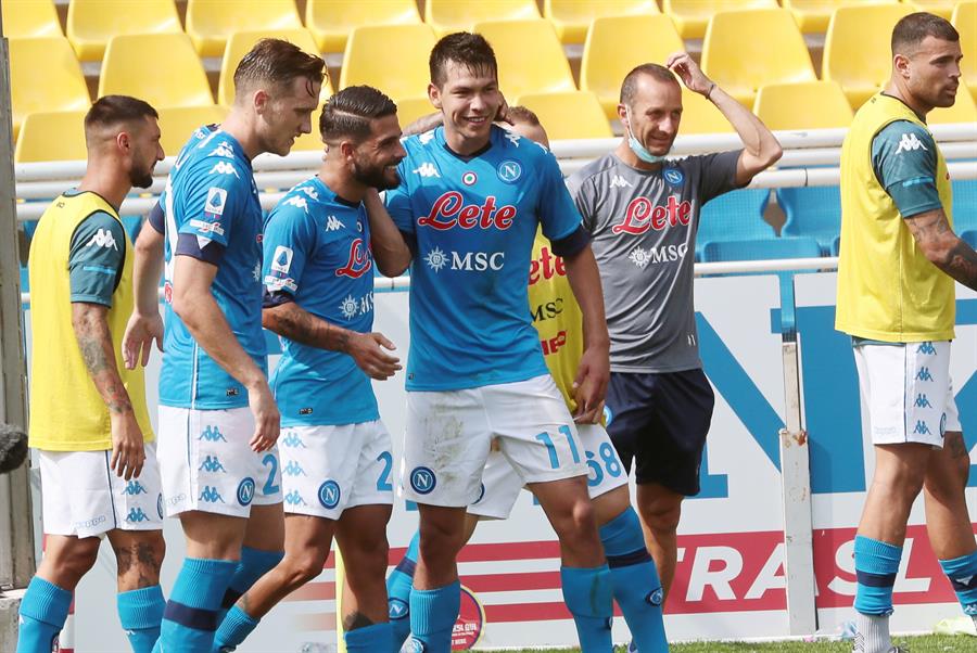 Hirving Lozano, titular en triunfo del Napoli (EFE)