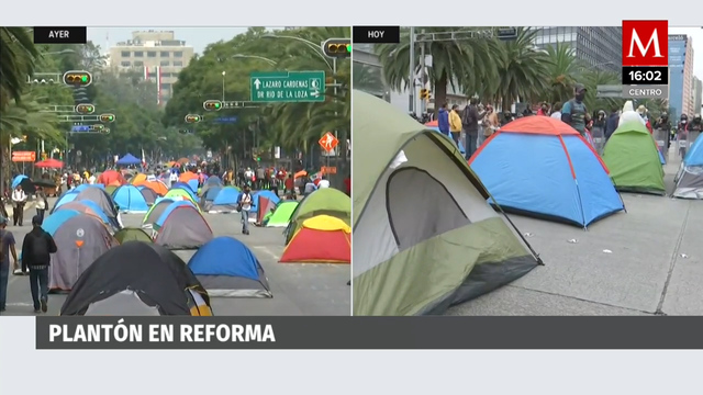 Plantón de Frena se extiende a Paseo de la Reforma; piden ingresar al Zócalo