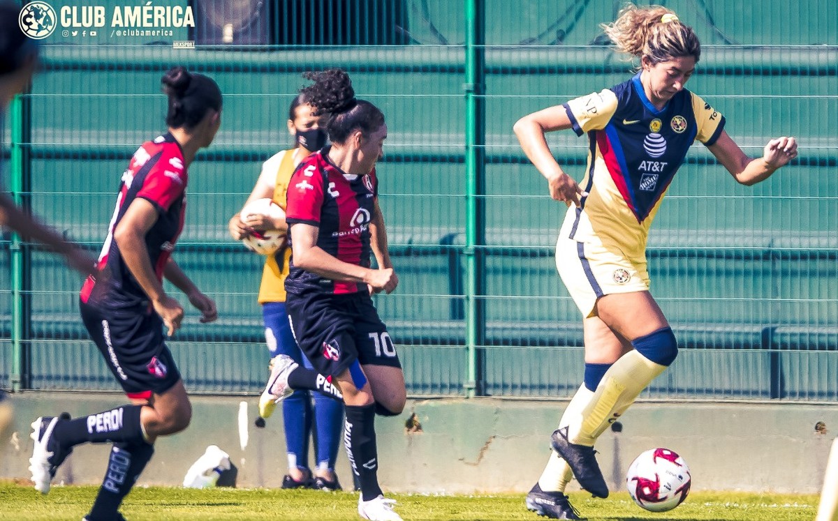 América Femenil empató ante Atlas (Twitter @AmericaFemenil)