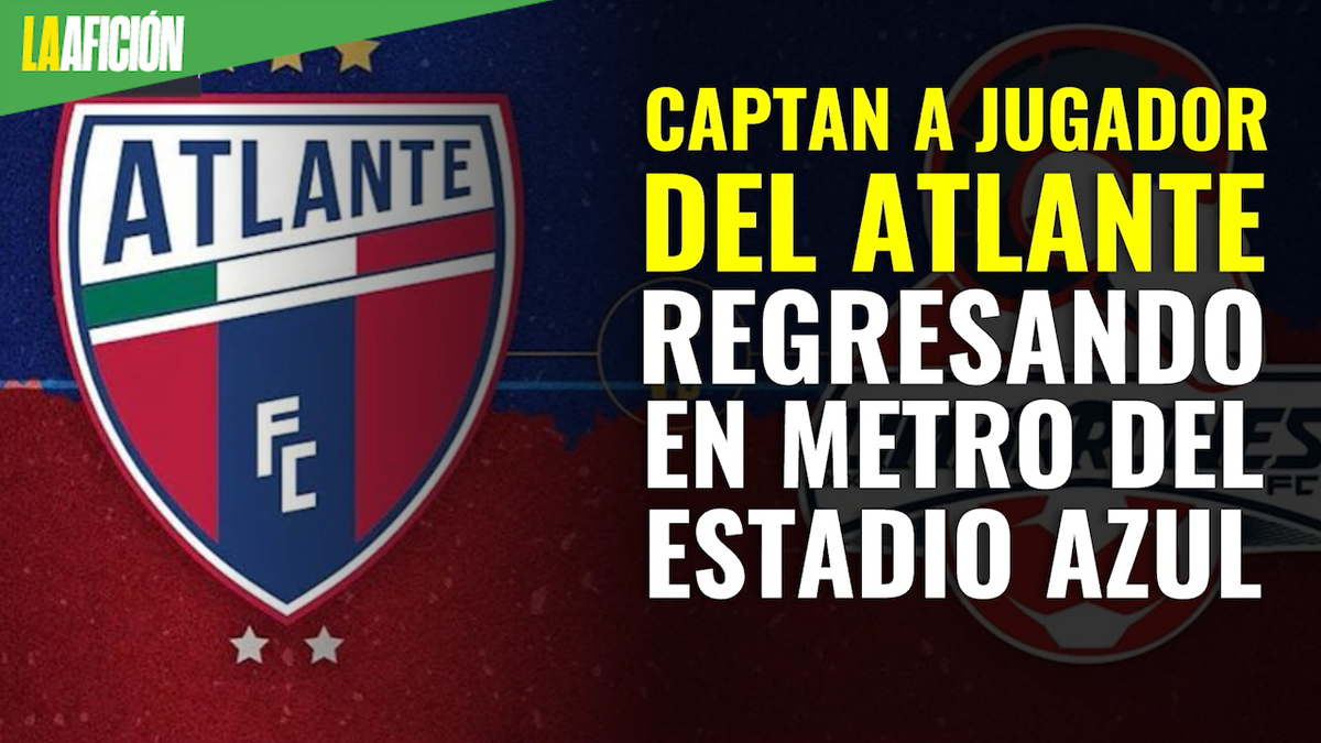 Captan a jugador del Atlante regresando en Metro del Estadio Azul