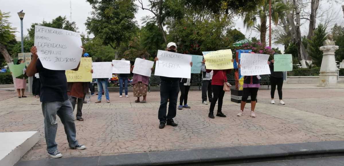 Pobladores se manifiestan contra perforación de pozos y contaminación ambiental. (Apolonia Amayo)