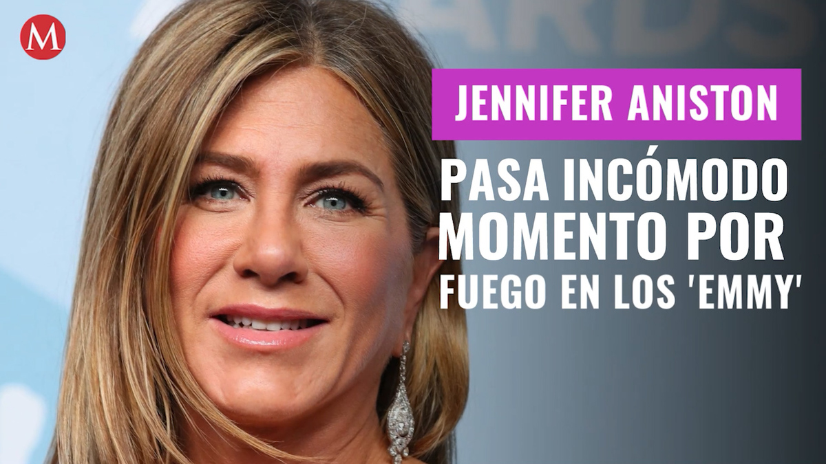 Jennifer Aniston pasa incómodo momento por fuego en los 'Emmy'