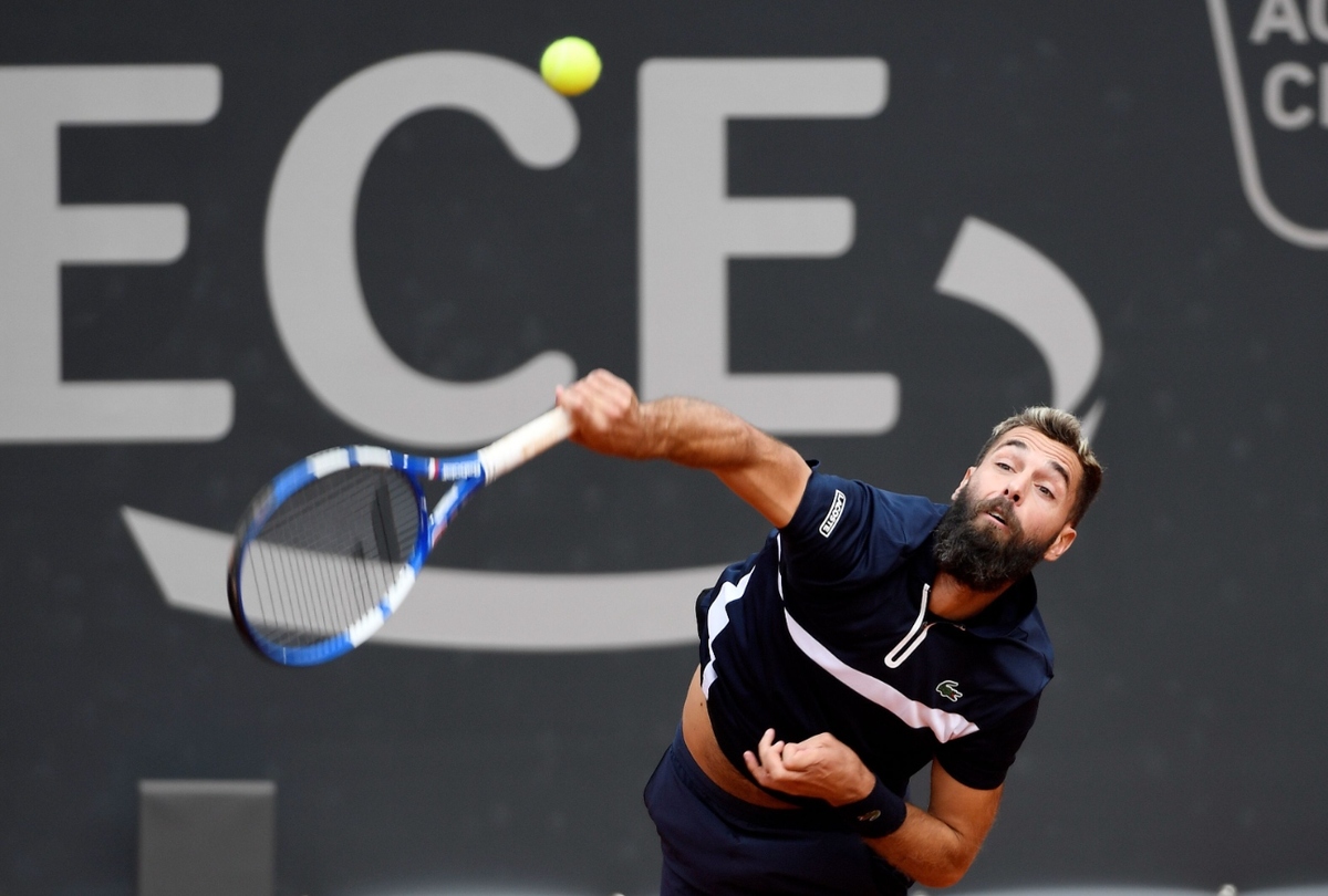 Benoit Paire jugó en Hamburgo pese a tener coronavirus (Reuters)