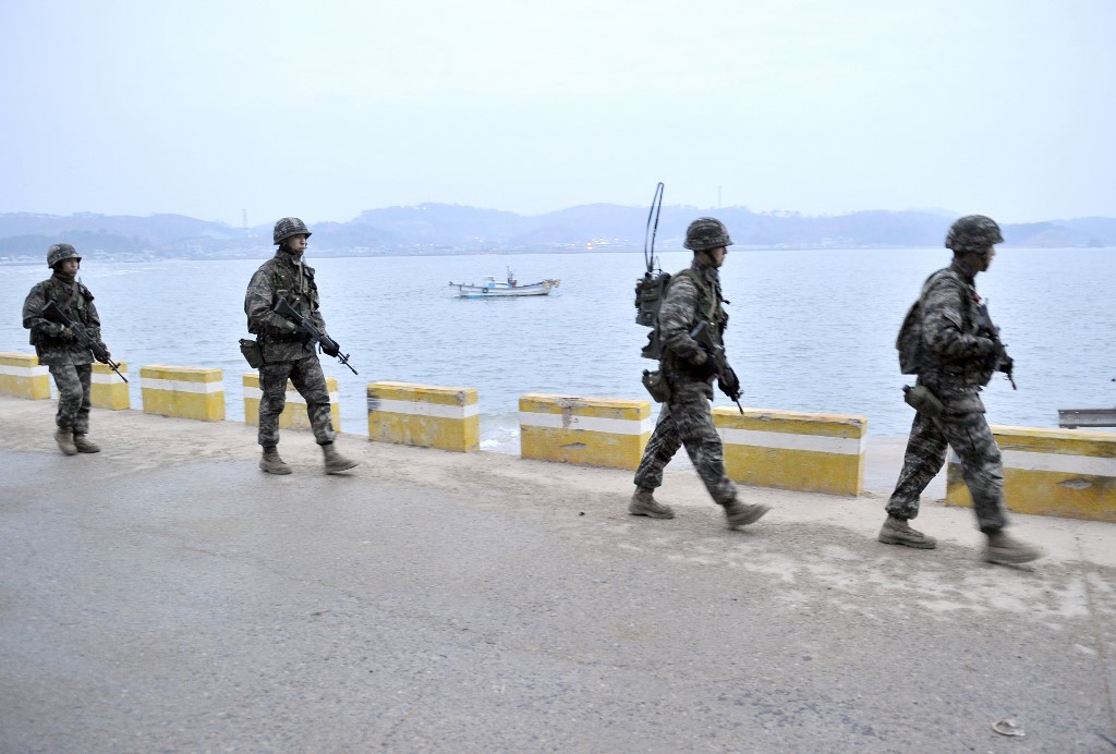 Corea del Sur no sólo se han disputado las fronteras entre ambos países, sino se traslada a alta mar. (AFP)