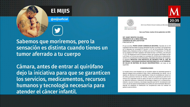 'El Mijis' revela que tiene cáncer; "la voy a librar", dice