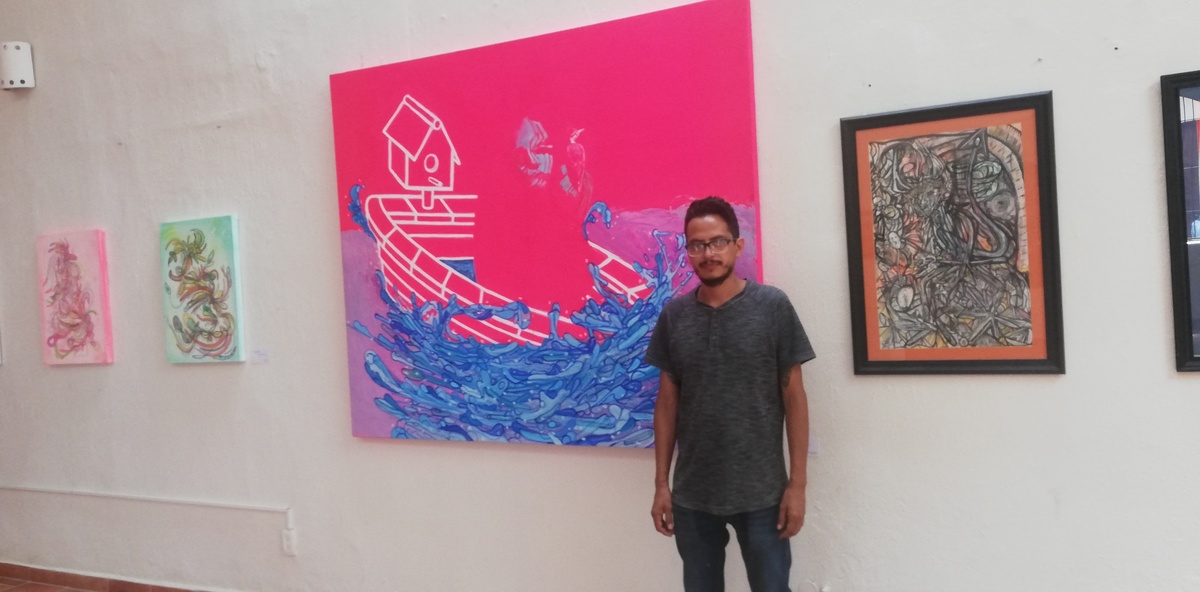 Sadek Reynolds y su obra. ENRIQUE VÁZQUEZ